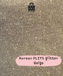 Korean Plits Glitter-Beige