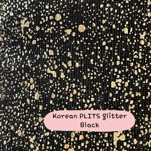 Korean Plits Glitter-Black