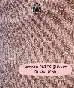 Korean Plits Glitter-Dusty Pink