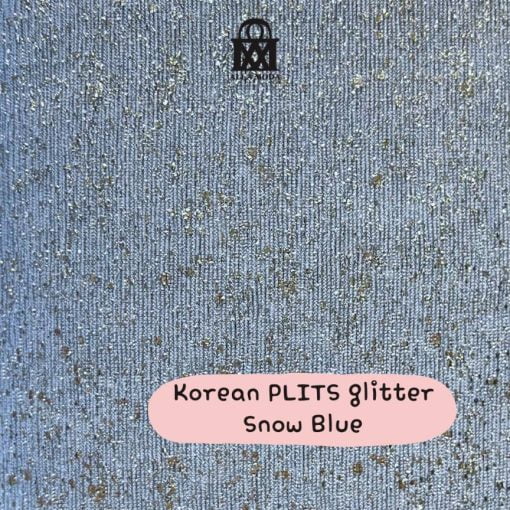 Korean Plits Glitter-Snow BLue