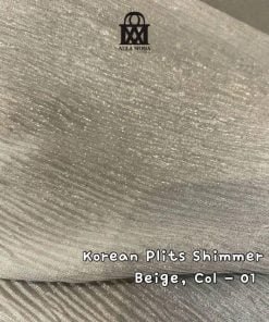 Korean Plits Shimmer-Beige