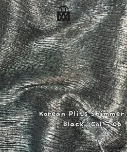 Korean Plits Shimmer-Black