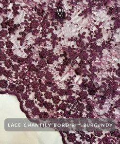 Lace Chantily-Burgundy