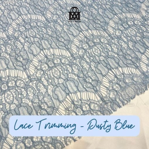 Lace Trimming-Dusty Blue