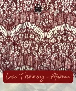 Lace Trimming-Maroon