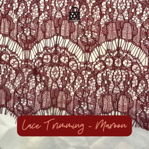 Lace Trimming-Maroon