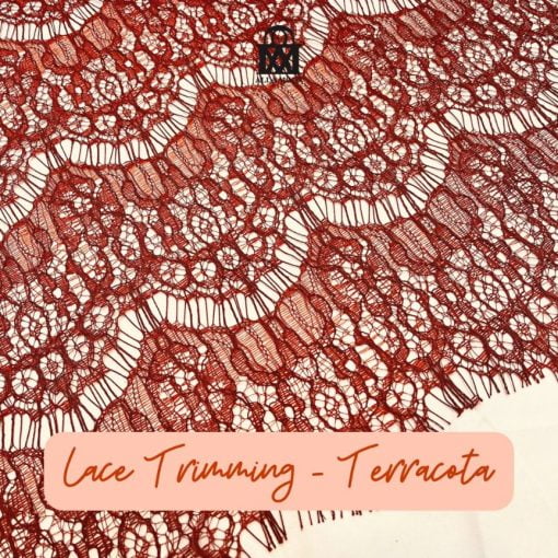 Lace Trimming-terracota