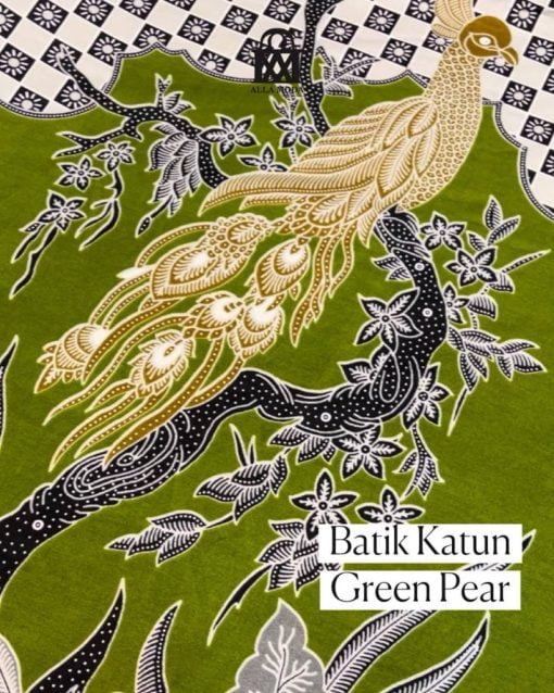 Batik Katun-Merak - Green Pear