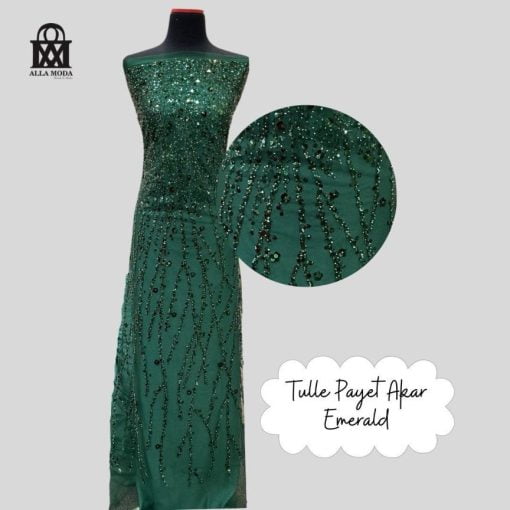 Tulle Akar Payet-Emerald