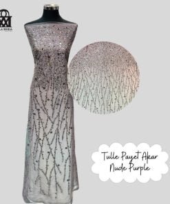 Tulle Akar Payet-Nude Purple