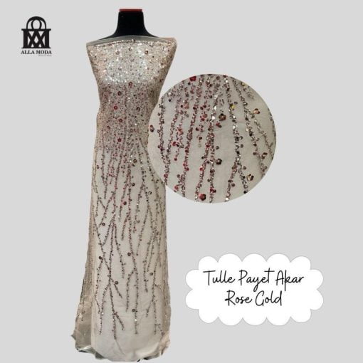 Tulle Akar Payet-Rosegold