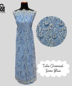 Tulle Chemical-Snow Blue