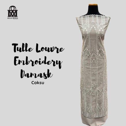 Tulle Louvre Embroidery Damask-Coksu