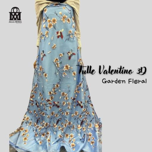 Tulle Valentino 3D-Dusty Blue